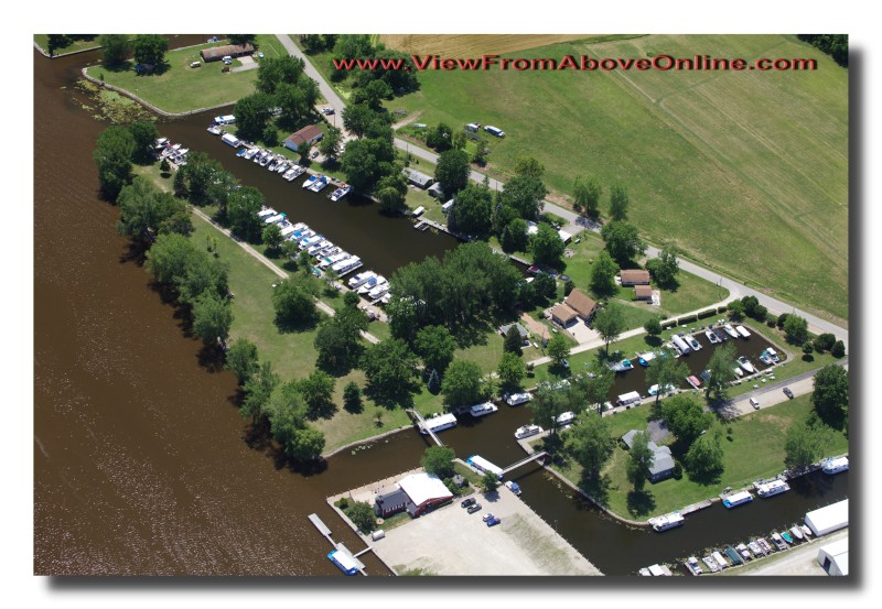 Marina on the Wolf River below Fremont, Wisconsin