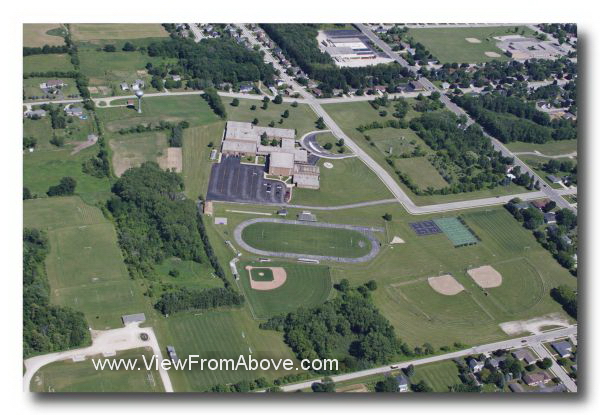 Aerial Photo Kiel, Wisconsin High School