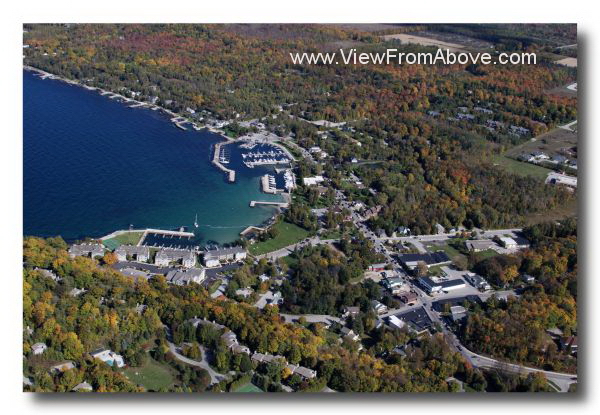 Aerial Photo Sister Bay, Wisconsin