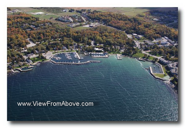 Aerial Photo Sister Bay, Wisconsin