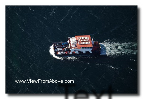 Aerial Photo Washington Island Ferry